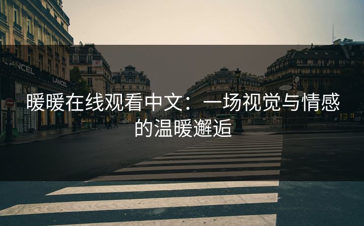 暖暖在线观看中文:一场视觉与情感的温暖邂逅